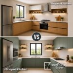 L Shaped Kitchen design vs U-Shaped Kitchen design